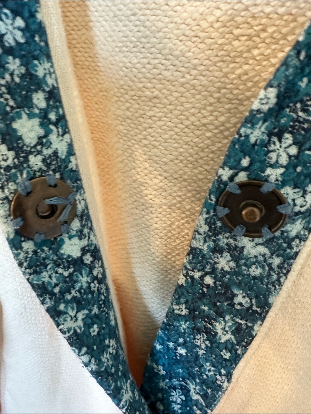 NWT FREE PEOPLE Super Bloom BLUE LAGOON COMBO Maxi Cardigan Jacket SZ MEDIUM - Picture 7 of 11